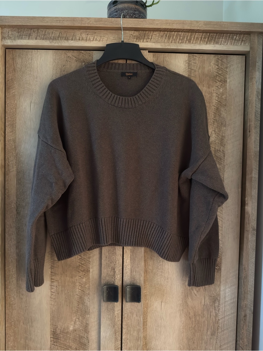 Quince 100% Organic Cotton Women's Crewneck Boyfriend Sweater